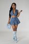 Eyes for Me Skirt Denim Set