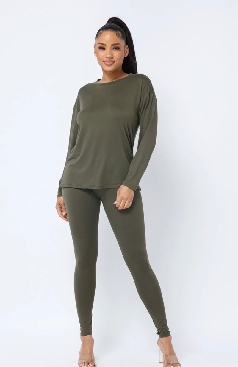 Basic 2pc Legging Set