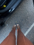 Snatched Leather Jeans