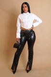 Snatched Leather Jeans