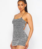 STRIPED KNIT DRESS