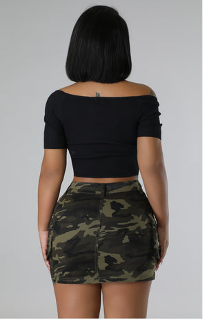 Ready To Go Camo Skirt