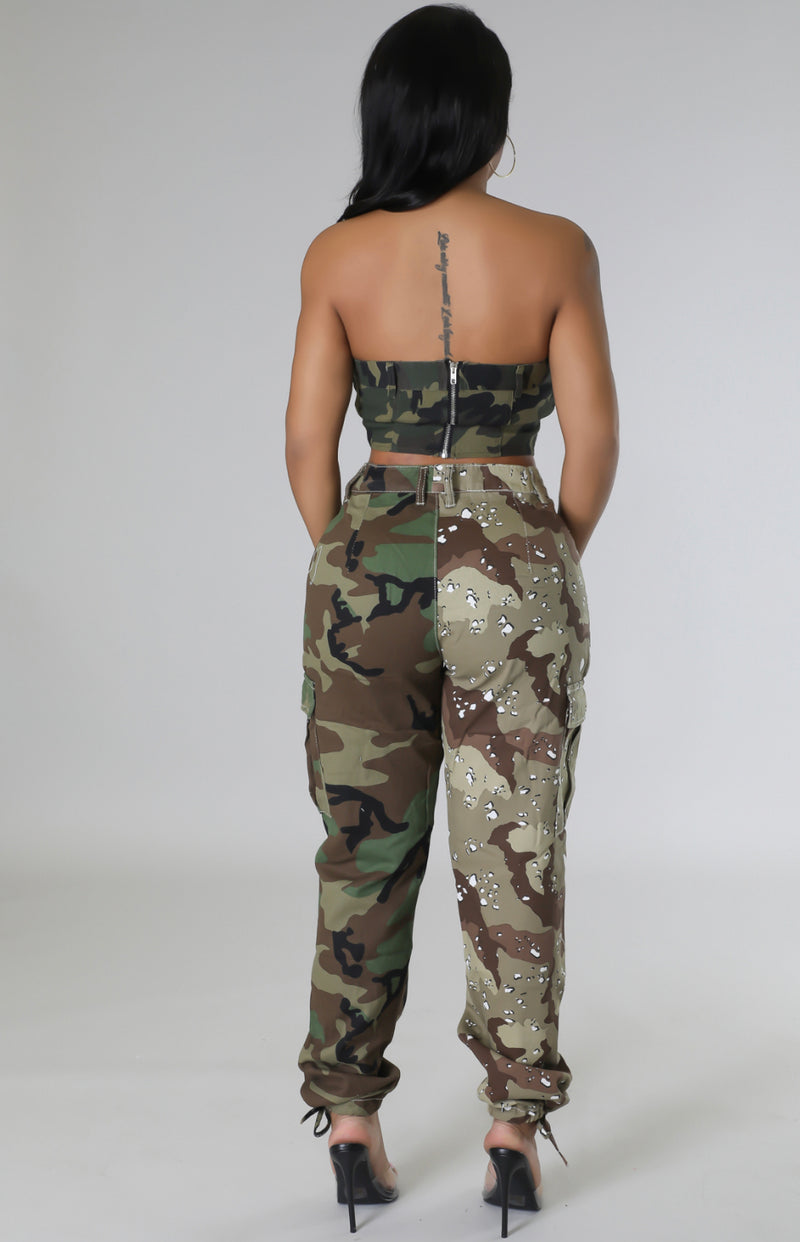 Pick a side Camo Bottoms